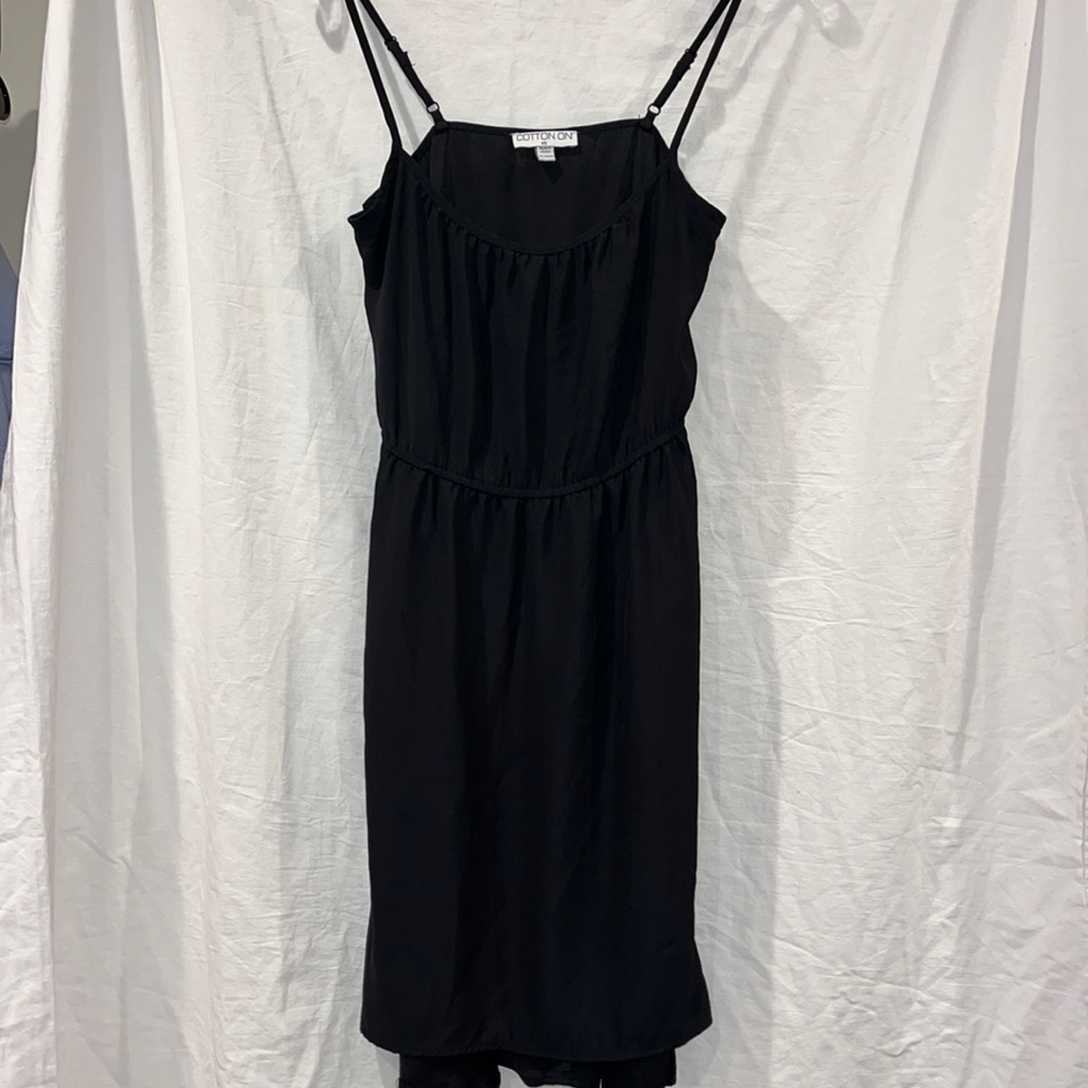 Black shift dress